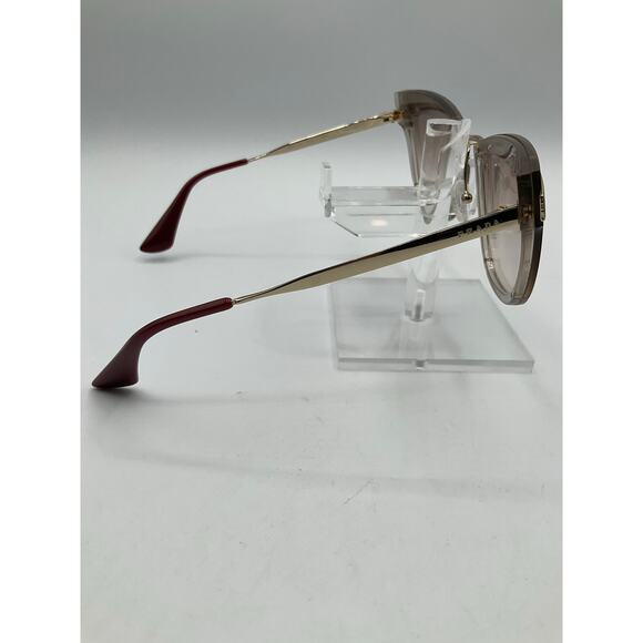 Pre-Owned Prada SPR 12U Unisex Sunglasses-Clear/ Brown/Gold - Picture 2 of 12